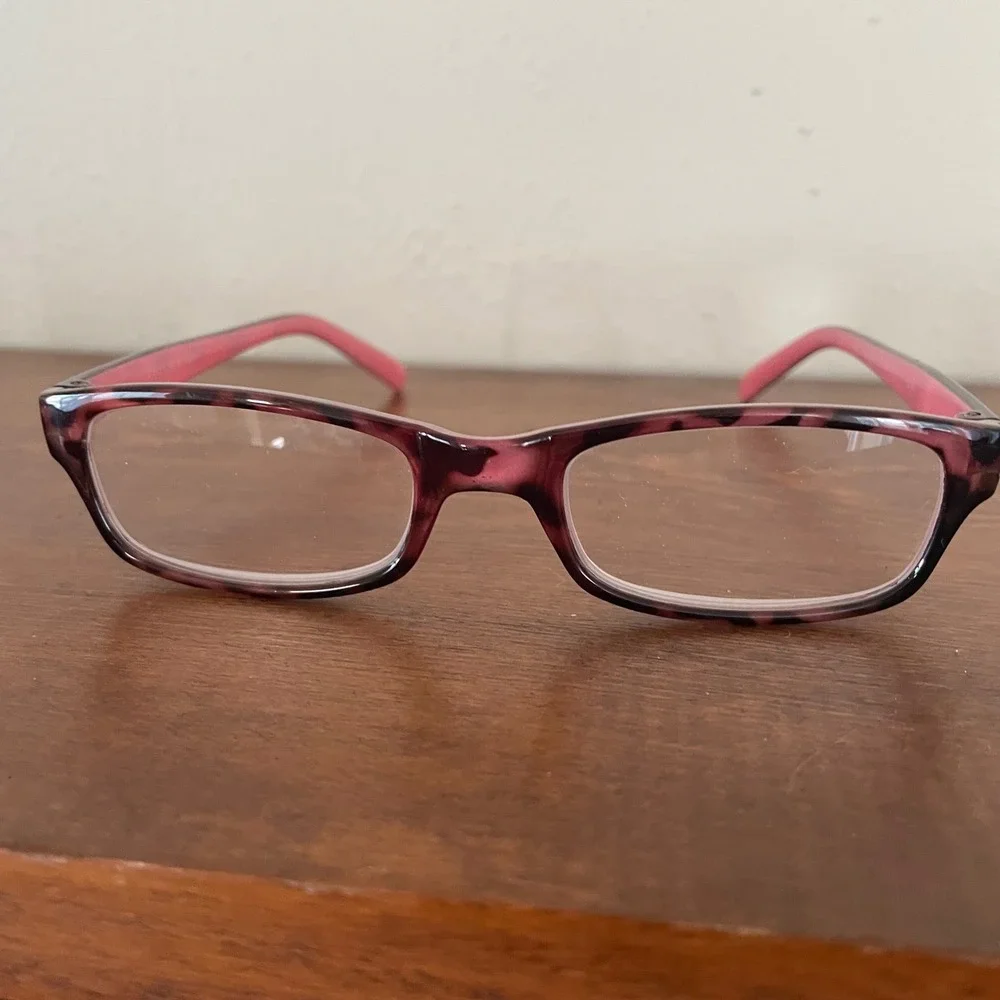 Jones New York Pink Tortoiseshell Tortoise Reading 2.00 Eyeglasses Frames